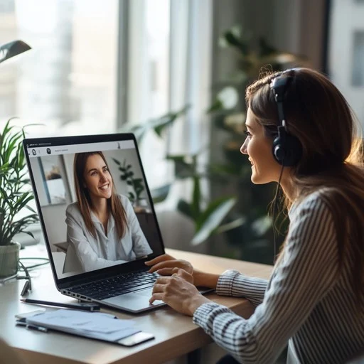 video call meeting stockcake